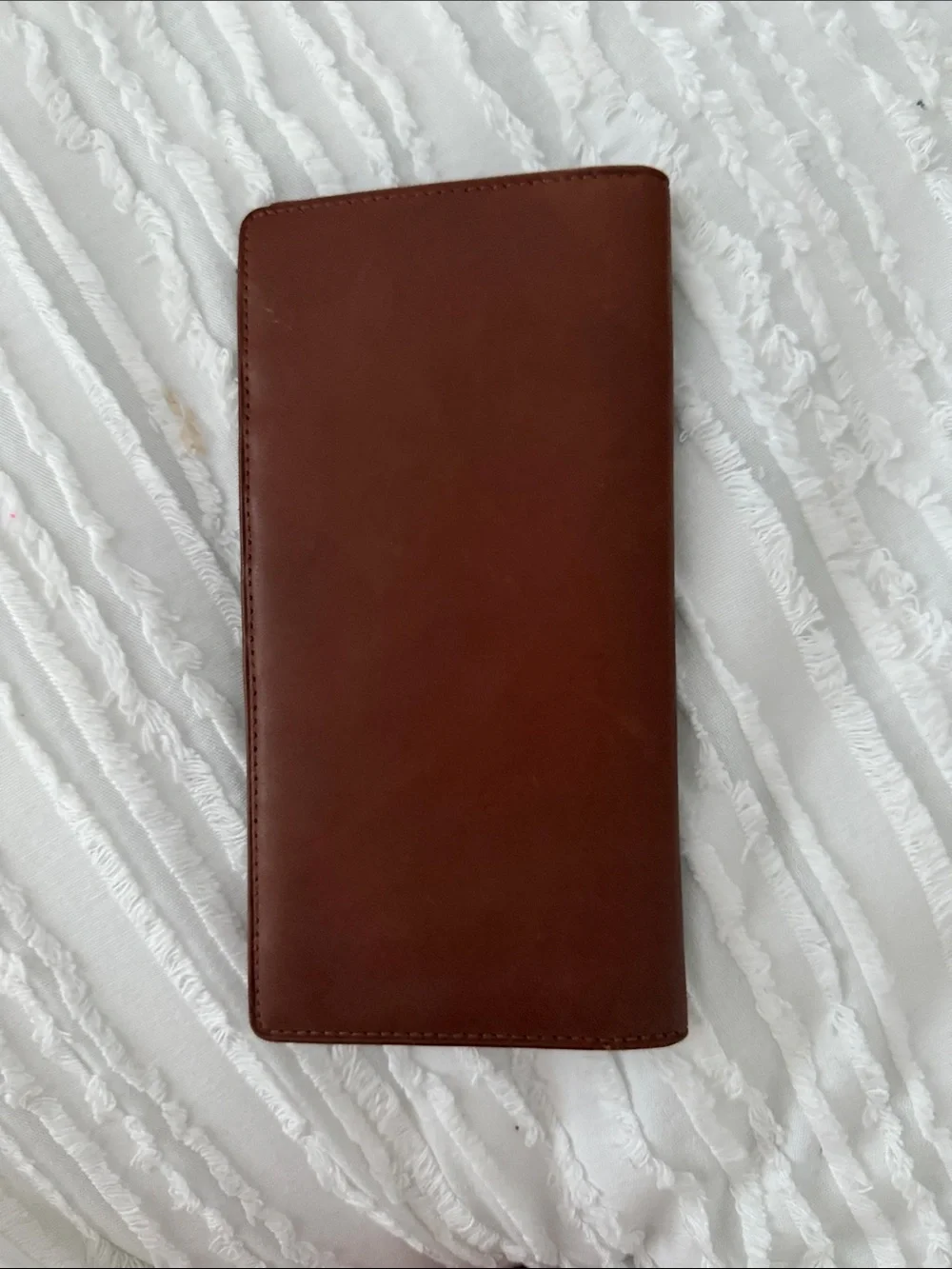 Brown Leather Men’s Travel Wallet - tommy hillfiger